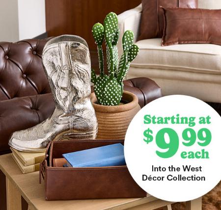 Into The West Décor Collection Starting at $9.99 Each