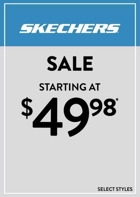 Skechers Sale Starting at $49.98