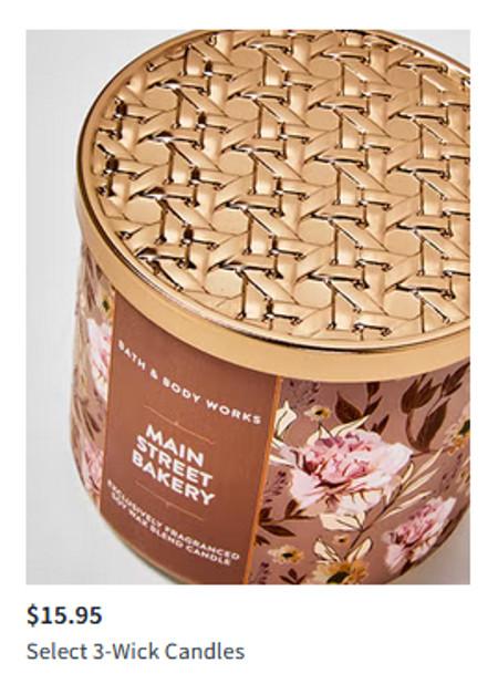 $15.95 Select 3-Wick Candles