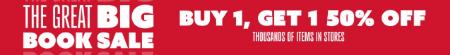 The Great Big Book Sale Buy 1, Get 1 50% Off