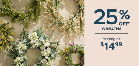 25% Off Wreaths