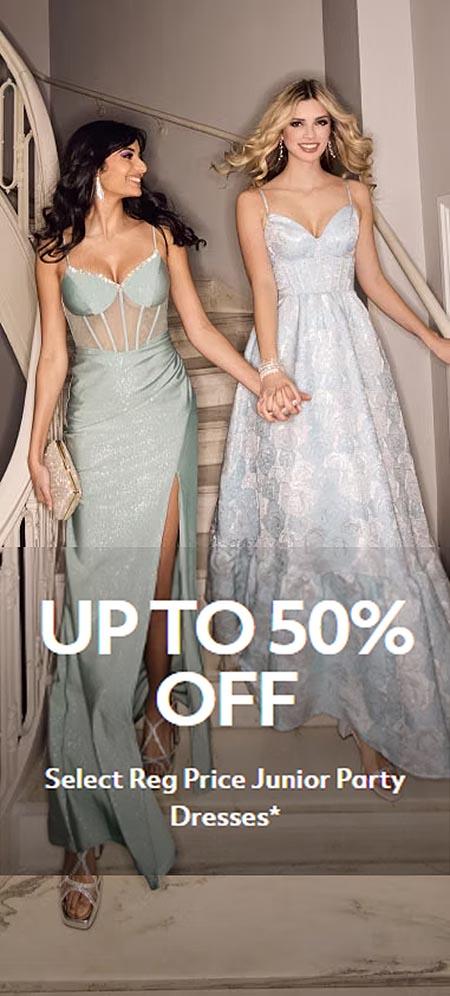 Up to 50% Off Select Reg Price Junior Party Dresses