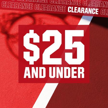 Clearance Deals $25 and Under