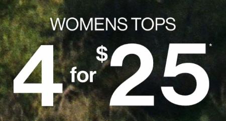 Womens Tops 4 For $25