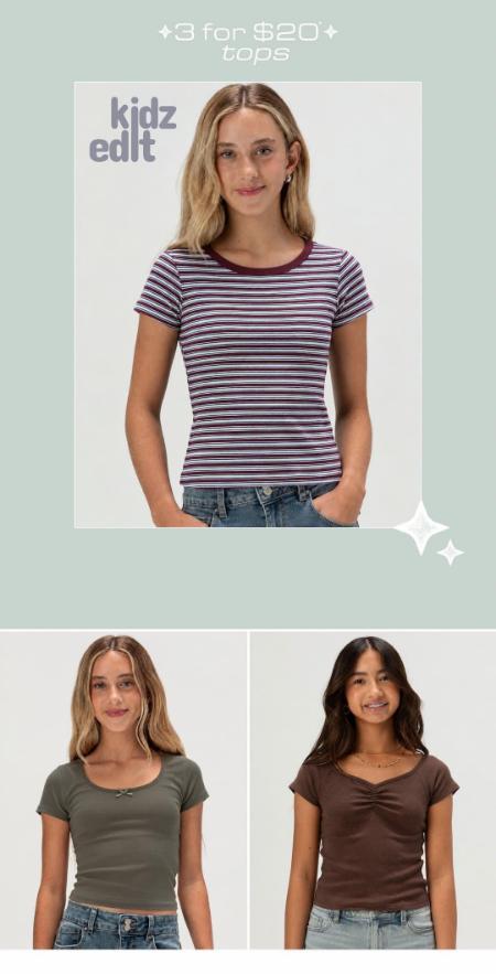 3 for $20 Tops