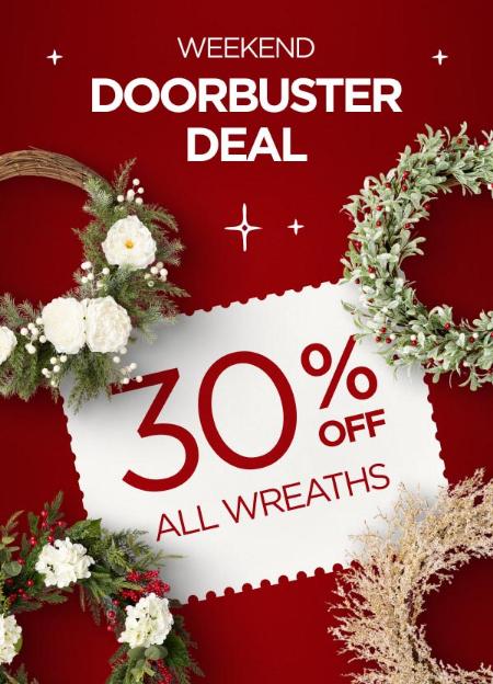 30% Off All Wreaths