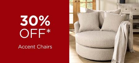 30% Off Accent Chairs