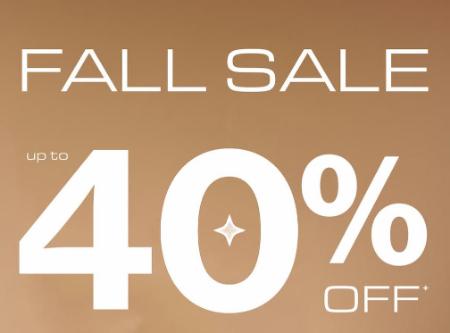 Fall Sale Up to 40% Off