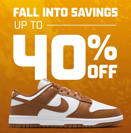 Up to 40% off Sale