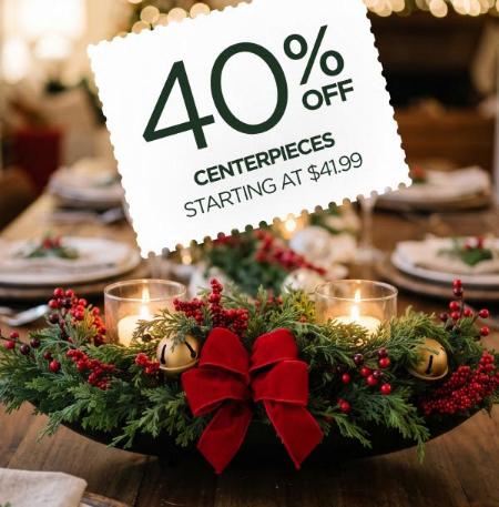 40% Off Centerpieces