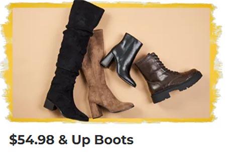 $54.98 & Up Boots