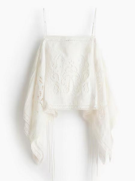 New Arrivals: Strappy Top with Eyelet Embroidery