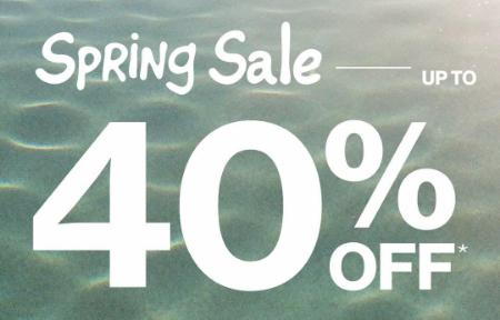 Spring Sale Up to 40% Off