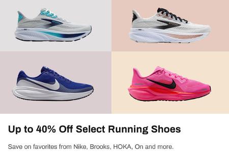 Up to 40% Off Select Running Shoes