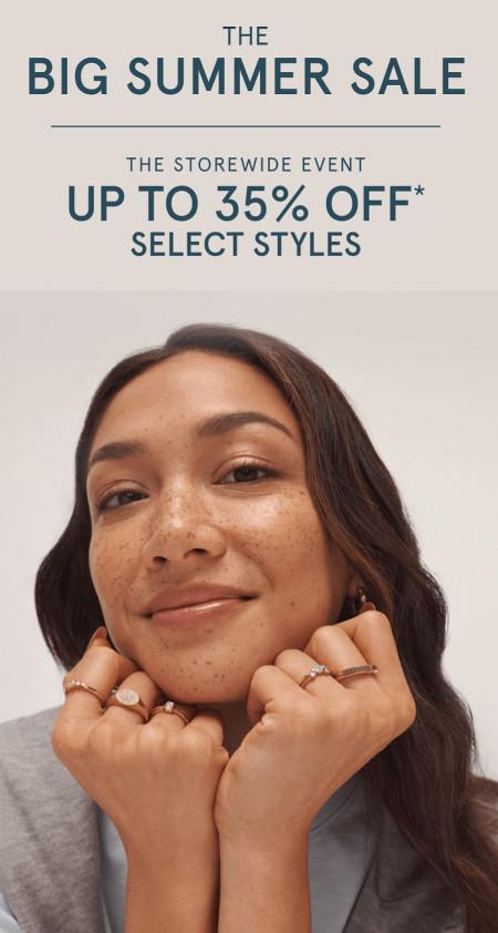 The Big Summer Sale: Up to 35% off Select Styles