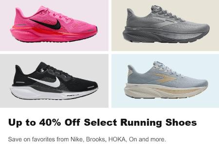 Up to 40% Off Select Running Shoes