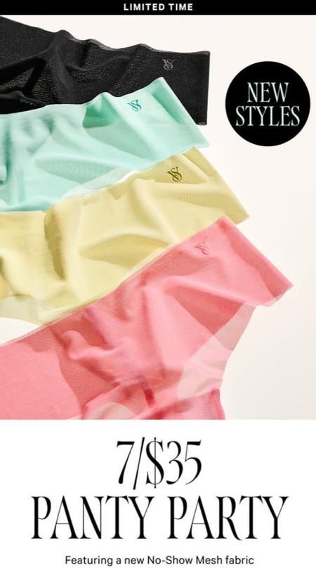 7 for $35 Panties