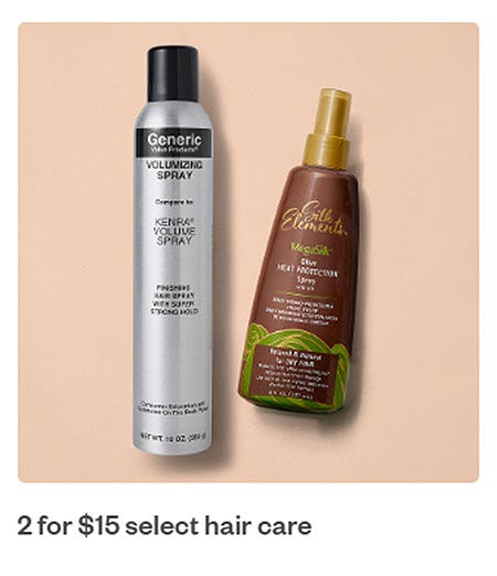 2 For $15 Select Hair Care