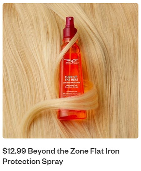 $12.99 Beyond The Zone Flat Iron Protection Spray