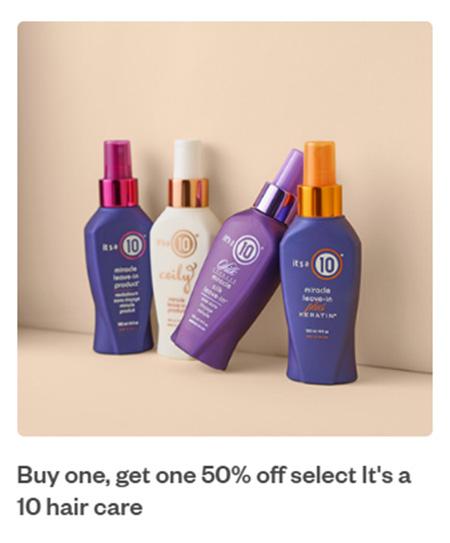 Buy One, Get One 50% Off Select It's a 10 Hair Care