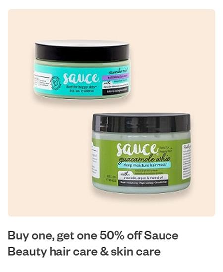 Buy One, Get One 50% Off Sauce Beauty Hair Care & Skin Care