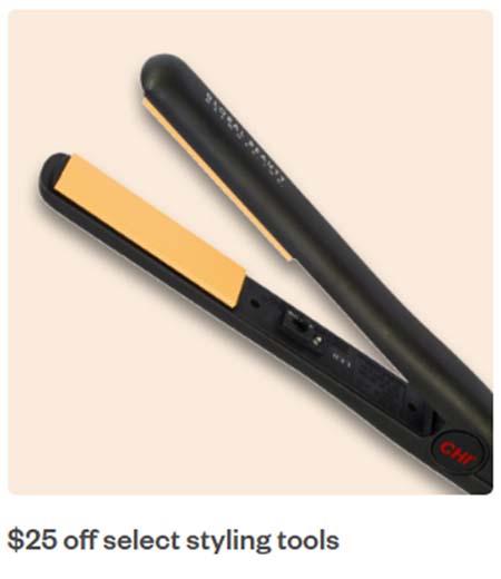 $25 Off Select Styling Tools