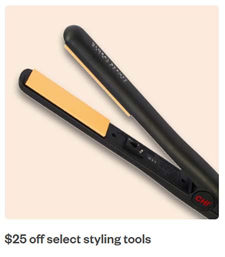 $25 Off Select Styling Tools