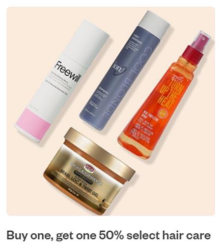 Buy One, Get One 50% Select Hair Care
