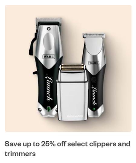 Save Up to 25% Off Select Clippers and Trimmers