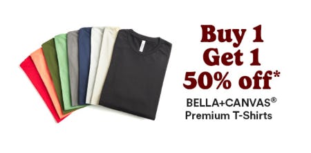BOGO 50% Off BELLA+CANVAS Premium T-Shirts