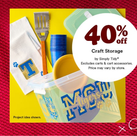 40% Off Craft Storage by Simply Tidy