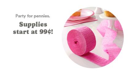 Supplies Starting at 99¢