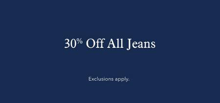 30% off All Jeans