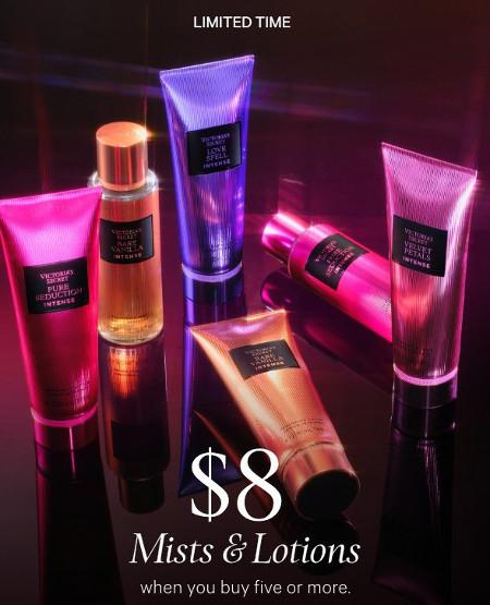 $8 Mists and Lotions When You Buy Five or More