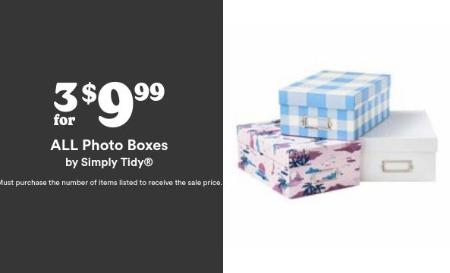 3 For $9.99 All Photo Boxes by Simply Tidy®