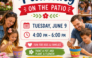 Flower Pot Painting on the Patio