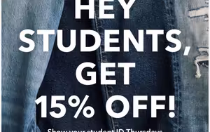 Student Discount Thursdays