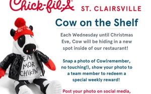 Cow on the Shelf at Chick-fil-A