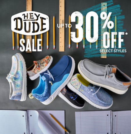 Hey Dude Sale: Up to 30% Off