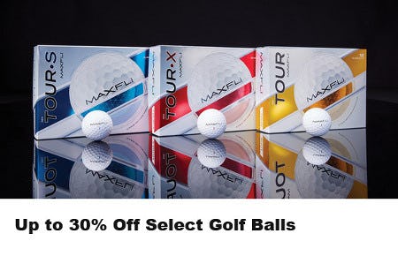 Up to 30% Off Select Golf Balls