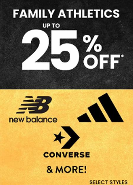 Family Athletics Up to 25% Off