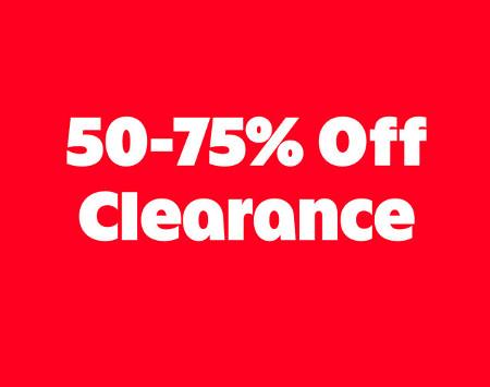 50-75% off Clearance