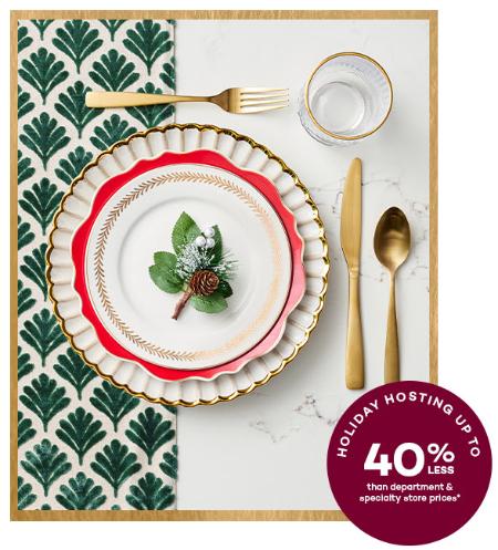 Holiday Hosting Up to 40% Less