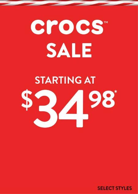 Crocs Sale Starting at $34.98