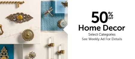 50% Off Home Decor