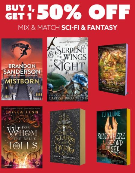 Buy One, Get One 50% Off Mix & Match Sci-Fi & Fantasy
