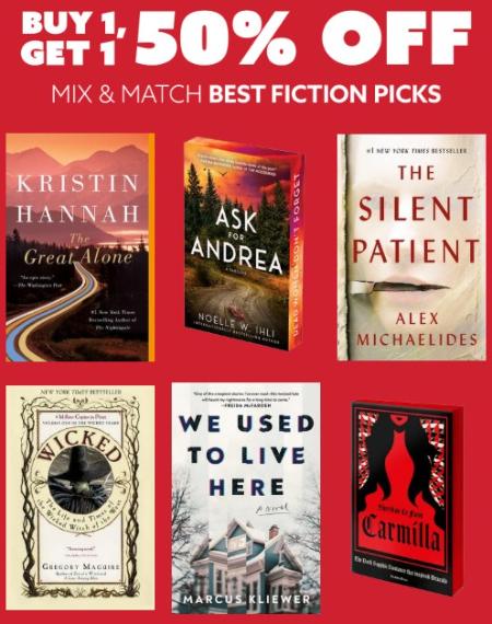Buy 1, Get 1 50% Off Mix & Match Best Fiction Picks