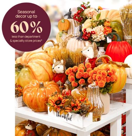 Up to 60% Off Seasonal Decor