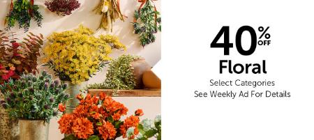 40% Off Floral