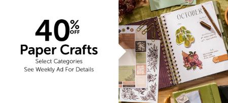 40% Off Paper Crafts
